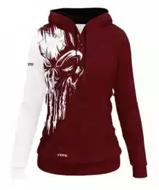 Bluza damska Skull Bordo Sport i rekreacja Rowery i akcesoria Odzież rowerowa