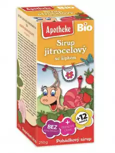 SYROP DLA DZIECI Z BABKI LANCETOWATEJ I DZIKIEJ RÓŻY BIO 250 g APOTHEKE Zdrowie i uroda