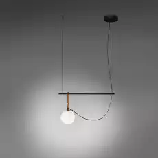 Artemide Lampa wisząca Nh 1 klosz czarnozlota szer 55 cm Dom i ogród Wyposażenie wnętrz Oświetlenie Lampy sufitowe