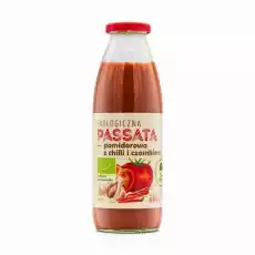 Passata Pomidorowa z Chilli i Czosnkiem EKO 490 g Dary Natury Artykuły Spożywcze