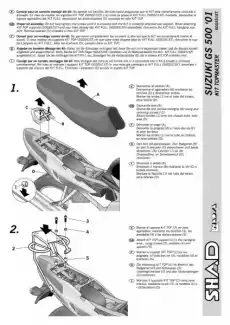 STELAŻ SHAD KSHS0GS51ST SUZUKI GS500 0111 Motoryzacja Części motocyklowe