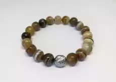 Bransoletka Brown Agate XL Biżuteria i zegarki Biżuteria dla Panów Inna biżuteria dla Panów