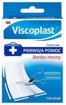 Viscoplast Prestovis Plus supermocny 1m x 6cm Zdrowie i uroda Zdrowie Apteczki i materiały opatrunkowe