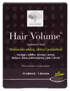 Hair Volume x 90 tabletek Zdrowie i uroda Zdrowie Witaminy minerały suplementy diety