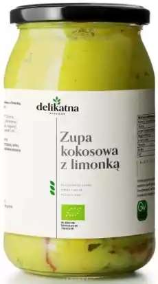 ZUPA KOKOSOWA Z LIŚĆMI LIMONKI BIO 900 ml DELIKATNA Artykuły Spożywcze Gotowe dania