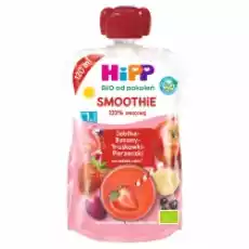 Hipp Smoothie Mus z owoców i soków po 1 roku jabłkabananytruskawkiporzeczki 120 ml Bio Dla dziecka Akcesoria dla dzieci Karmienie dziecka