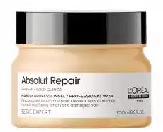 Loreal Absolut Repair maska regenerująca włosy uwrażliwione 250ml Zdrowie i uroda Kosmetyki i akcesoria Pielęgnacja i stylizacja włosów Maski do włosów