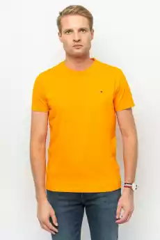 TSHIRT MĘSKI TOMMY HILFIGER XM0XM02306 POMARAŃCZOWY Odzież obuwie dodatki Odzież męska