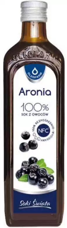 Aronia 100 sok z owoców 490ml Artykuły Spożywcze Zioła