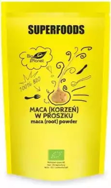 MACA KORZEŃ W PROSZKU BIO 150 g BIO PLANET Artykuły Spożywcze Produkty dietetyczne Suplementy