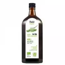 Fair Organic Sok 100 NFC Aloes bezpośrednio tłoczony 500 ml Bio Artykuły Spożywcze Napoje