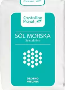 SÓL MORSKA DROBNO MIELONA 600 g CRYSTALLINE PLANET Artykuły Spożywcze Przyprawy