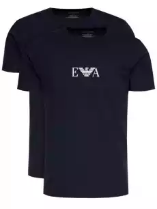 TSHIRT MĘSKI EMPORIO ARMANI 2 PACK 111267 CC715 GRANATOWY STRETCH Odzież obuwie dodatki Odzież męska