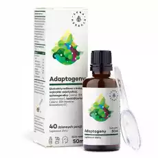 Aura Herbals Adaptogeny 100 naturalne ekstrakty roślinne płyn 50 ml Sport i rekreacja Odżywki i suplementy