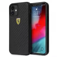 Ferrari FERCAHCP12SBK iPhone 12 mini 54 czarnyblack hardcase On Track Real Carbon Telefony i akcesoria Akcesoria telefoniczne Etui