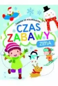 Zadania do kolorowania Czas zabawy Zima Książki Dla dzieci