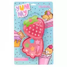 Yummy Strawberry zestaw paleta cieni do powiek mini szminka aplikator Zdrowie i uroda Zestawy kosmetyczne