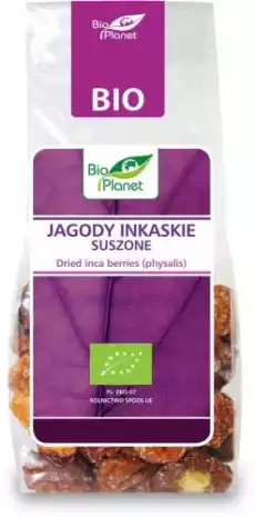 JAGODY INKASKIE SUSZONE BIO 100 g BIO PLANET Artykuły Spożywcze Bakalie i suszone owoce