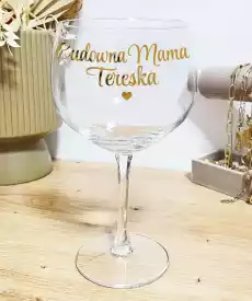 Personalizowany kieliszek DLA MAMY na prezent Cudowna Dom i ogród Wyposażenie kuchni Naczynia kuchenne Kieliszki