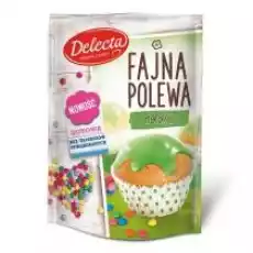 Delecta Fajna polewa zielona do dekoracji wypieków 80 g Artykuły Spożywcze Produkty sypkie