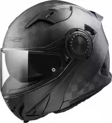 LS2 KASK FF313 VORTEX SOLID MATT CARBON Sport i rekreacja Sporty motorowe Kaski do sportów motorowych