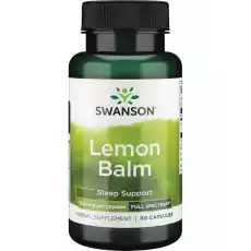 Swanson FS Lemon Balm 500mg 60kaps Zdrowie i uroda Zdrowie Witaminy minerały suplementy diety