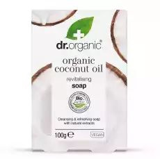 DrOrganic Virgin Coconut Oil Soap mydło oczyszczającoodświeżające do skóry suchej 100g Zdrowie i uroda Kosmetyki i akcesoria Pielęgnacja twarzy