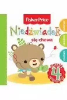 Fisher Price Puzzle 4 el Niedźwiadek się chowa Książki Dla dzieci