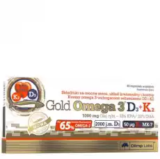 OLIMP GOLD OMEGA 3 D3K2 30 KAPS Zdrowie i uroda Zdrowie Witaminy minerały suplementy diety