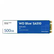 Western Digital Dysk SSD Blue SSD 500GB SA510 M2 2280 WDS500G3B0B Komputery Podzespoły komputerowe Dyski twarde