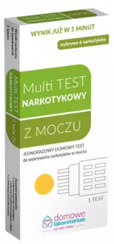 TEST Multi Test wykrywający narkotyki x 1 sztuka Zdrowie i uroda Zdrowie Testy