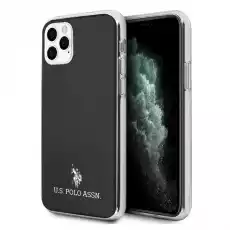 US Polo USHCN65TPUBK iPhone 11 Pro Max czarnyblack Shiny Telefony i akcesoria Akcesoria telefoniczne Etui