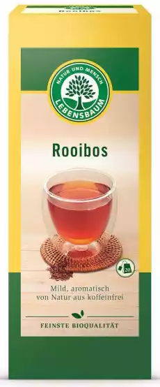 HERBATKA ROOIBOS EKSPRESOWA BIO 20 x 15 g 30 g LEBENSBAUM Artykuły Spożywcze Herbata