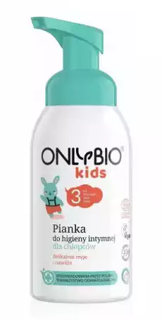 OnlyBio Kids pianka do higieny intymnej dla chłopców 300ml Zdrowie i uroda Kosmetyki i akcesoria Pielęgnacja ciała Higiena intymna