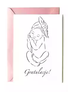 Kartka z gratulacjami na narodziny dziecka Książki Kartki okolicznościowe