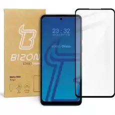 Szkło hartowane Bizon Glass Edge do Moto G22 czarne Telefony i akcesoria Akcesoria telefoniczne Folie ochronne