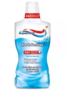 Aquafresh Fresh and Minty Mouthwash płyn do płukania jamy ustnej 500ml Zdrowie i uroda Kosmetyki i akcesoria Pielęgnacja zębów i jamy ustnej