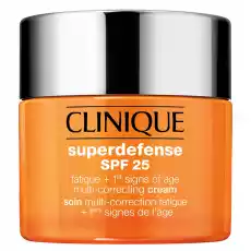 Clinique Superdefense SPF25 Fatigue 1st Signs of Age Multi Correcting Cream krem korygujący zmęczenie i pierwsze oznaki starz Zdrowie i uroda Kosmetyki i akcesoria Pielęgnacja twarzy Kremy do twarzy