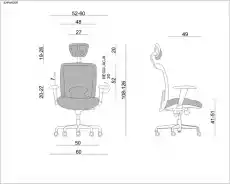 Ergonomiczny fotel biurowy Expander czarny Biuro i firma Meble biurowe Fotele i krzesła biurowe