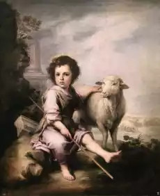 Reprodukcja The Good Shepherd Bartolome Esteban Murillo Dom i ogród Wyposażenie wnętrz Dekoracja Obrazy i plakaty