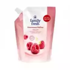 Family Fresh Hand Soap nawilżające mydło do rąk z ekstraktem z malin Kremowa Malina Refill 750 ml Zdrowie i uroda Kosmetyki i akcesoria Kosmetyki i akcesoria do kąpieli