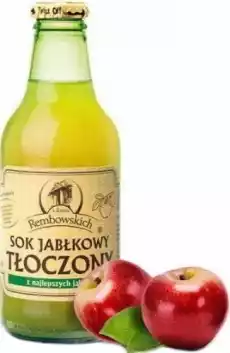 Sok jabłkowy tłoczony 250 ml Rembowscy Artykuły Spożywcze Produkty dietetyczne Soki