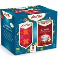 Yogi Tea Zestaw kubek termiczny z herbatą Classic 350 ml 17 x 22 g Artykuły Spożywcze Herbata