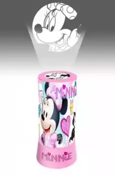 Lampka nocna z projektorem Disney Myszka Mini biurkowa Minnie Mouse Dla dziecka Pokoik dziecięcy Lampki dziecięce