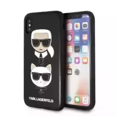 Karl Lagerfeld KLHCPXKICKC iPhone X Xs hardcase czarnyblack Karl Choupette Telefony i akcesoria Akcesoria telefoniczne Etui