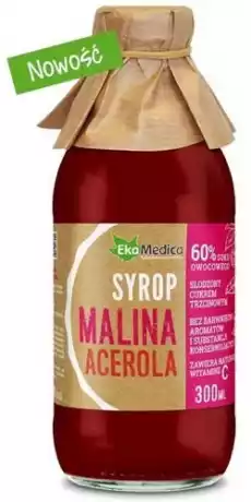 Syrop Malina Acerola 300ml Artykuły Spożywcze Zioła