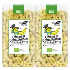 2 x Chipsy Bananowe Niesłodzone Bio 350 G Bio Planet Artykuły Spożywcze