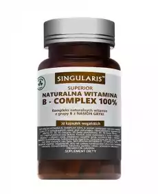 Singularis witamina Bcomplex Organic Forte 30 kapsułek Sport i rekreacja Odżywki i suplementy