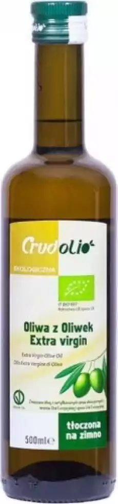 Oliwa z oliwek extra virgin BIO 500 ml Crudolio Artykuły Spożywcze Oleje i oliwy