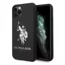 US Polo USHCN65SLHRBK iPhone 11 Pro Max czarnyblack Silicone Collection Telefony i akcesoria Akcesoria telefoniczne Etui